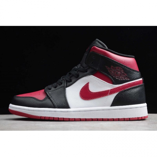 2019 Air Jordan 1 Mid Bred Toe 554724-066 For Sale - Click Image to Close