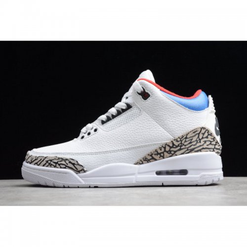 2020 Air Jordan 3 Retro Tinker NRG White/Blue-Red AQ3835-325