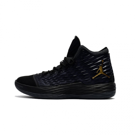 Jordan Melo M13 Black/Metallic Gold-Anthracite 881562-004 For Sa - Click Image to Close