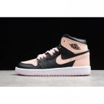 2019 Air Jordan 1 Retro High Black/Crimson Tint Kids' Sizing 555