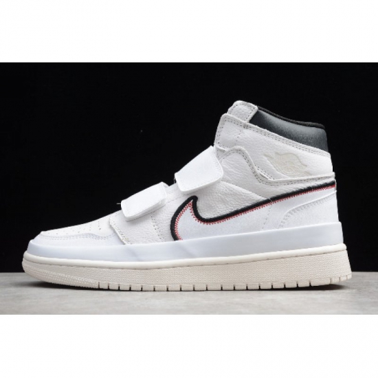 2019 Air Jordan 1 Retro High Double Strap White Black Sail AQ792 - Click Image to Close
