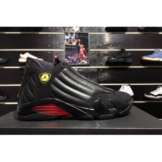 2018 New Air Jordan 14 "Last Shot" Black/Varsity Red 487471-003 - Click Image to Close
