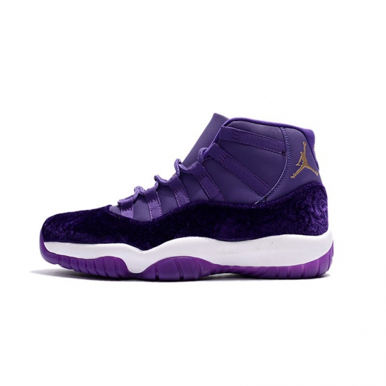 2018 Men's Air Jordan 11 "Purple Velvet" Basketball Shoes - Click Image to Close