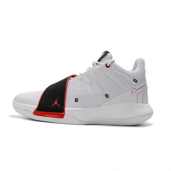 Chris Paul's New Jordan CP3.XI "Home" White/University Red-Black - Click Image to Close