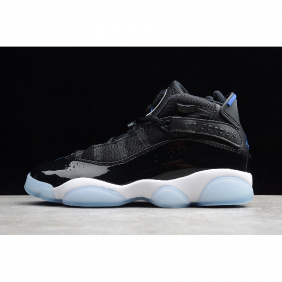 2019 New Jordan 6 Rings "Space Jam" Black/Hyper Royal-White 3229 - Click Image to Close
