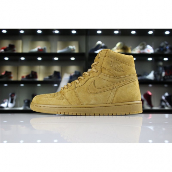 Air Jordan 1 Retro High OG "Wheat" Golden Harvest 555088-710 - Click Image to Close