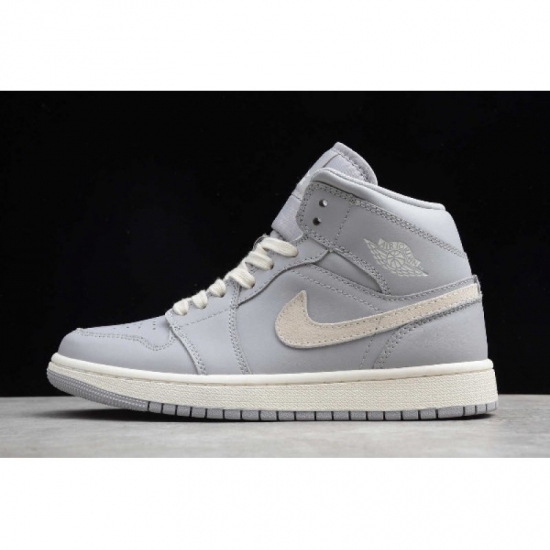 2019 Air Jordan 1 Mid Atmosphere Grey Pale Ivory CD7240-002 - Click Image to Close