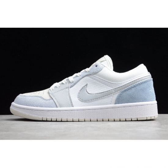 2020 Air Jordan 1 Low "Paris" White/Sky Grey-Football Grey CV304 - Click Image to Close