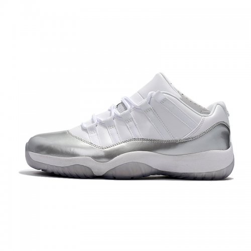 New Air Jordan 11 Retro Low White/Metallic Silver 833001-102