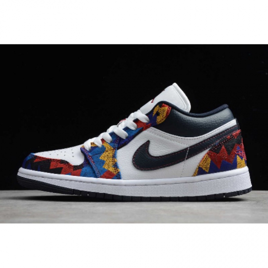 2020 New Air Jordan 1 Low White/Black-Rainbow CZ8659-100 - Click Image to Close