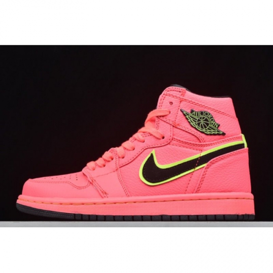 2019 Air Jordan 1 High Premium "Hot Punch" AQ9131-600 - Click Image to Close