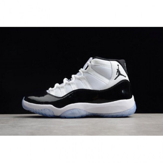 2018 Men's and Women's Air Jordan 11 "Concord" White/Black-Dark - Click Image to Close