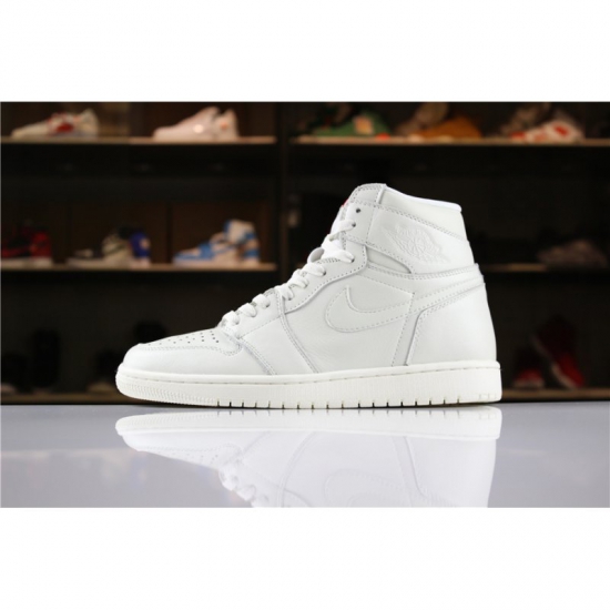 Air Jordan 1 High Premium "Pure Platinum" AA3993-030 Men's Size - Click Image to Close