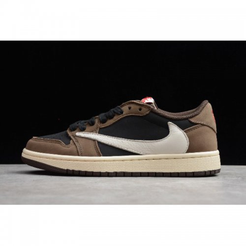 2019 Travis Scott x Nike Air Jordan 1 Low OG SP "Dark Mocha" Bla