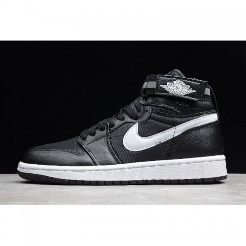 2019 Air Jordan 1 High Strap Black/Dark Grey-White 342132-003