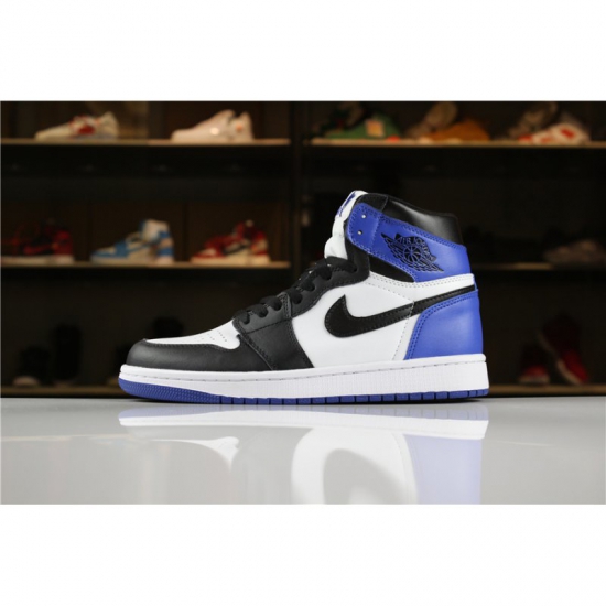 Mens Air Jordan 1 Retro High OG Summit White/Black-Blue Moon Bas - Click Image to Close
