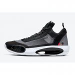 2020 Air Jordan 34 Low "Heritage" Black/Metallic Silver-White-Re