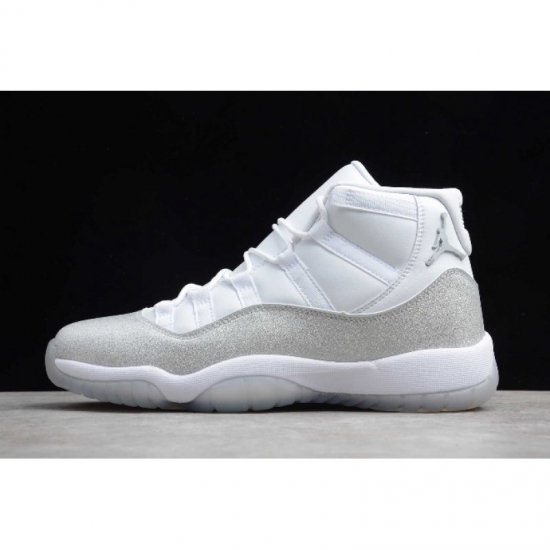 2019 Air Jordan 11 Retro "Vast Grey" White/Metallic Silver-Vast - Click Image to Close