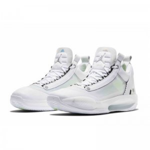 2020 Air Jordan 34 Low "Crispy" White/Metallic Silver-Pure Plati