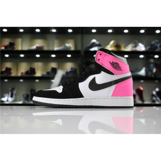 Air Jordan 1 High OG "Valentine's Day" Black/Hyper Pink-White 88 - Click Image to Close