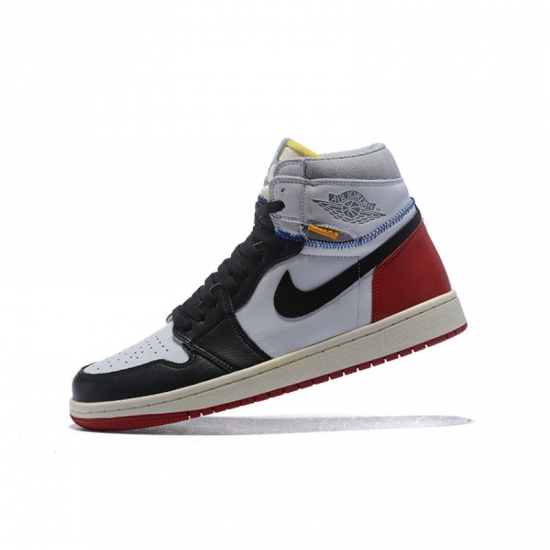 Union x Air Jordan 1 Retro High OG NRG White/Varsity Red-Wolf Gr - Click Image to Close