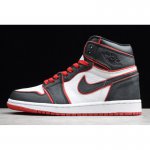 2019 Air Jordan 1 High OG "Meant To Fly" Black/Gym Red-White 555