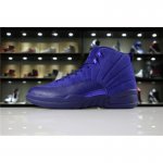 Cheap Air Jordan 12 "Blue Suede" Deep Royal Blue/White-Metallic