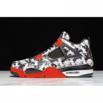 2020 Air Jordan 4 Retro "Tattoo" Black/Fire Red-White BQ0897-006