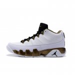 Air Jordan 9 Low "Statue" White/Black-Militia Green Men's and Wo
