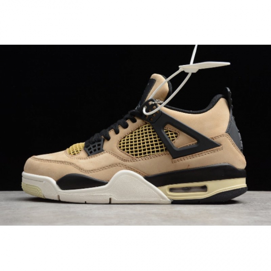 2019 Air Jordan 4 "Fossil" Mushroom/Black-Fossil-Pale Ivory AQ91 - Click Image to Close
