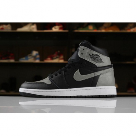 Men's Size Air Jordan 1 Retro High OG "Shadow" Black/Medium Grey - Click Image to Close
