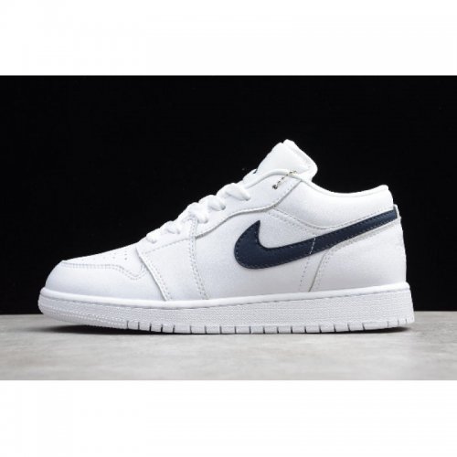 2019 Air Jordan 1 Low White/Obsidian 553558-114 For Sale