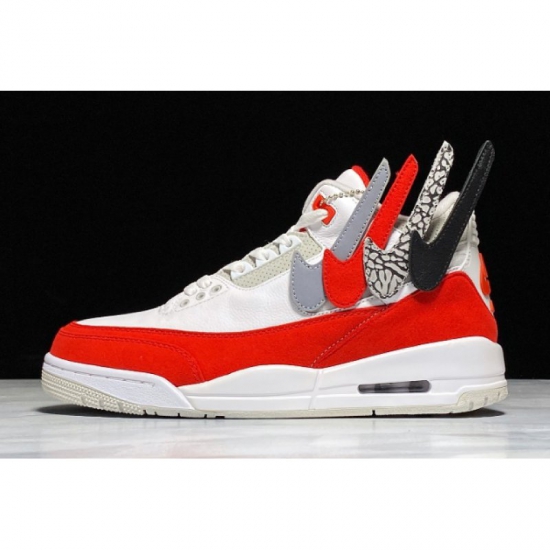 2020 Air Jordan 3 Retro Tinker White University Red CJ0939-100 F - Click Image to Close