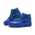 New Air Jordan 11 GS Blue Green Basketball Shoes