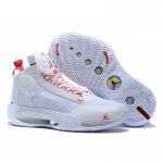 2020 Air Jordan 34 GS White/Varsity Red-Gold For Sale