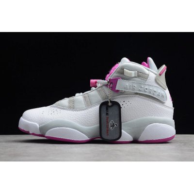 2019 Air Jordan 6 Rings GG Pure Platinum/Fuchsia Blast 323399-01