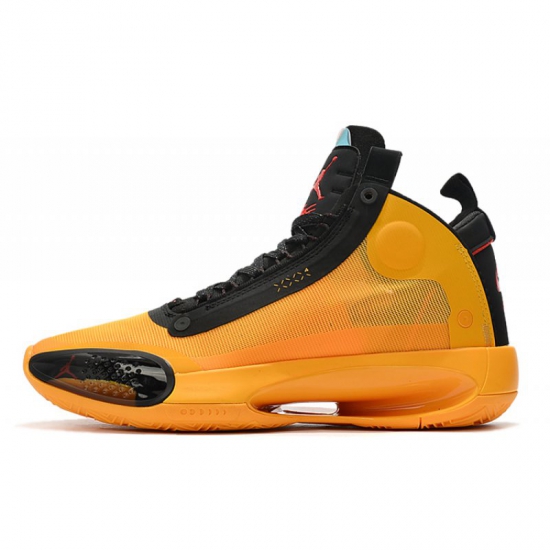 2020 Air Jordan 34 "Melo Pack" Yellow/Black-Red For Sale - Click Image to Close
