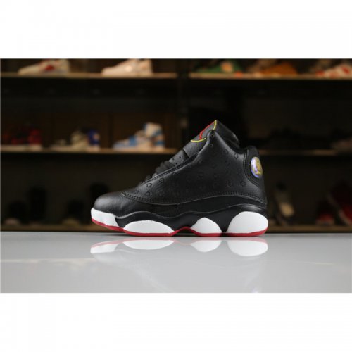 Kid's Air Jordan 13 Retro "Playoffs" Black/True Red-White For Sa