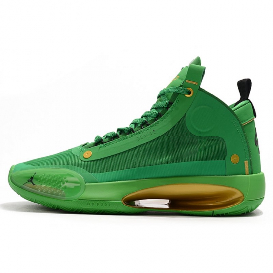 2020 Air Jordan 34 XXXIV Green/Metallic Gold-Black For Sale - Click Image to Close