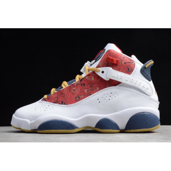 2020 Jordan 6 Rings "Championship Pack" White/Varsity Red-Wheat- - Click Image to Close