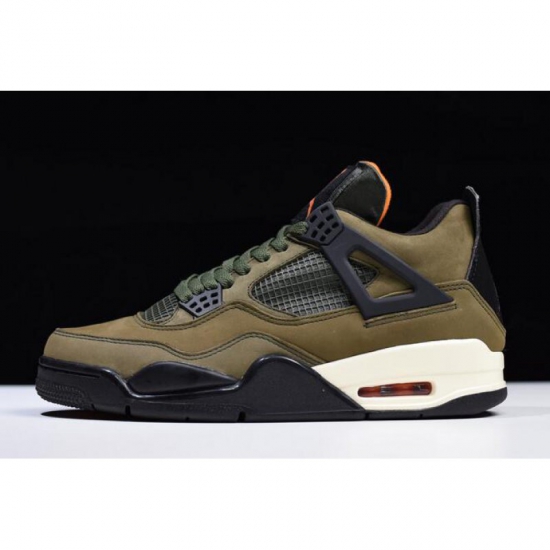 Air Jordan 4 "Undefeated" Olive Green/Black-Orange For Sale - Click Image to Close
