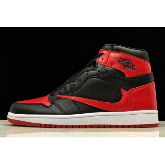 2019 Travis Scott x Air Jordan 1 High OG "Banned" Black/Varsity - Click Image to Close