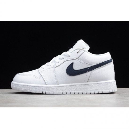 2019 Air Jordan 1 Low White/Obsidian 553558-114 For Sale - Click Image to Close