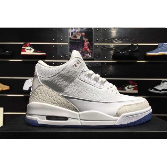 2018 Air Jordan 3 "Pure White" White/White-White 136064-111 For - Click Image to Close