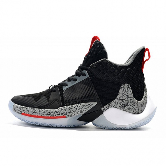 2019 Jordan Why Not Zer0.2 Black Cement Elephant Print For Sale - Click Image to Close