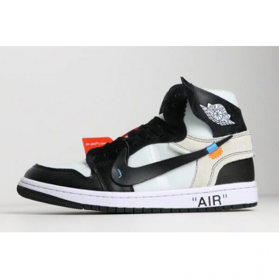 Off-White x Nike Air Jordan 1 Black/White AA3834-102 Free Shippi - Click Image to Close