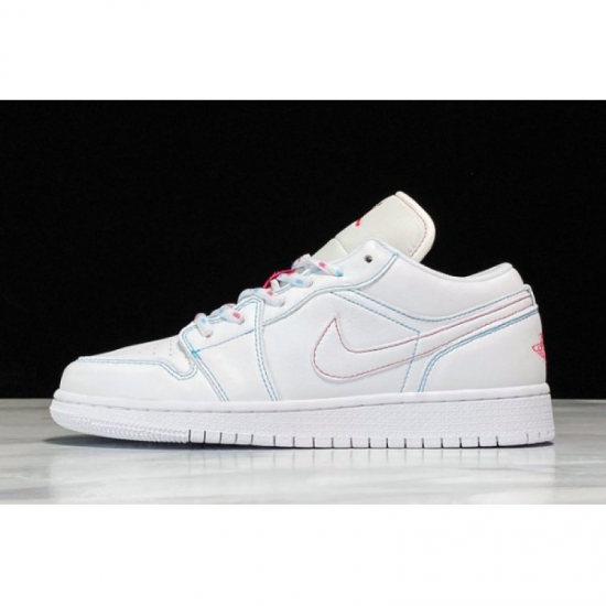 2020 Air Jordan 1 Low GS White/Aurora Green-Soar 554723-101 - Click Image to Close