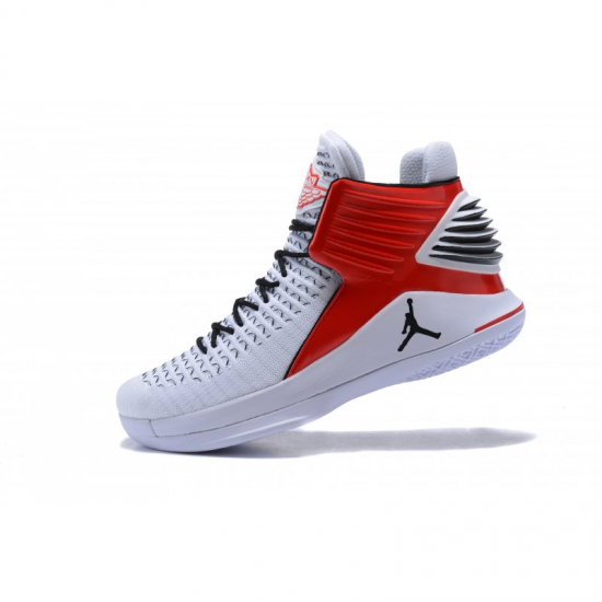 New Air Jordan 32 White Red Black Men's Basketball Shoes For Sal - Click Image to Close