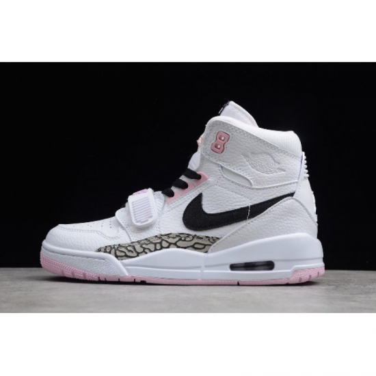Women's Air Jordan Legacy 312 GS White/Black-Pink Foam AT4040-10 - Click Image to Close