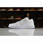 Men's and Women's Air Jordan 1 Low "Triple White" 553558-170